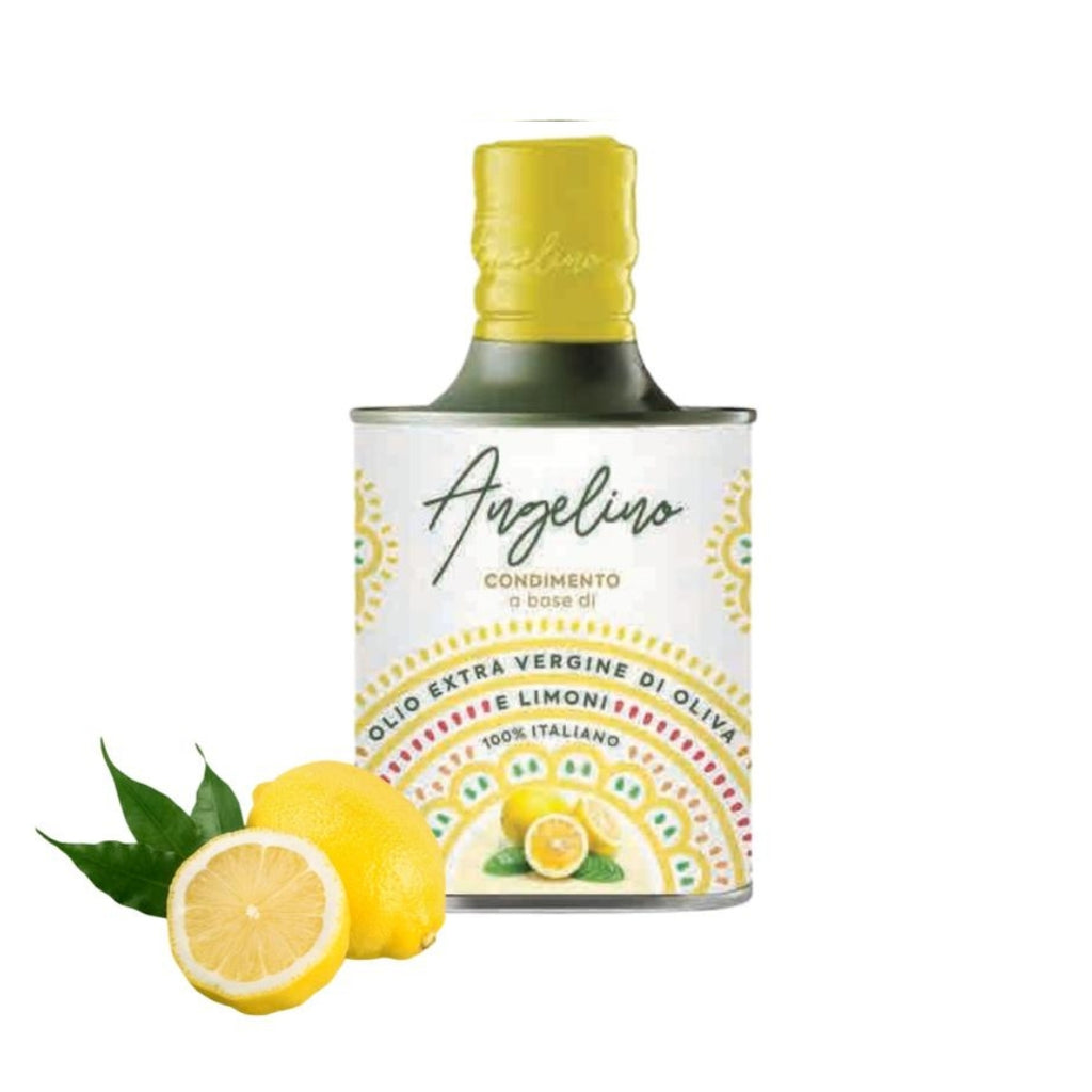Extra Virgin Olive Oil Infused with Lemon - Angelino 250ml - Puglia, Italy