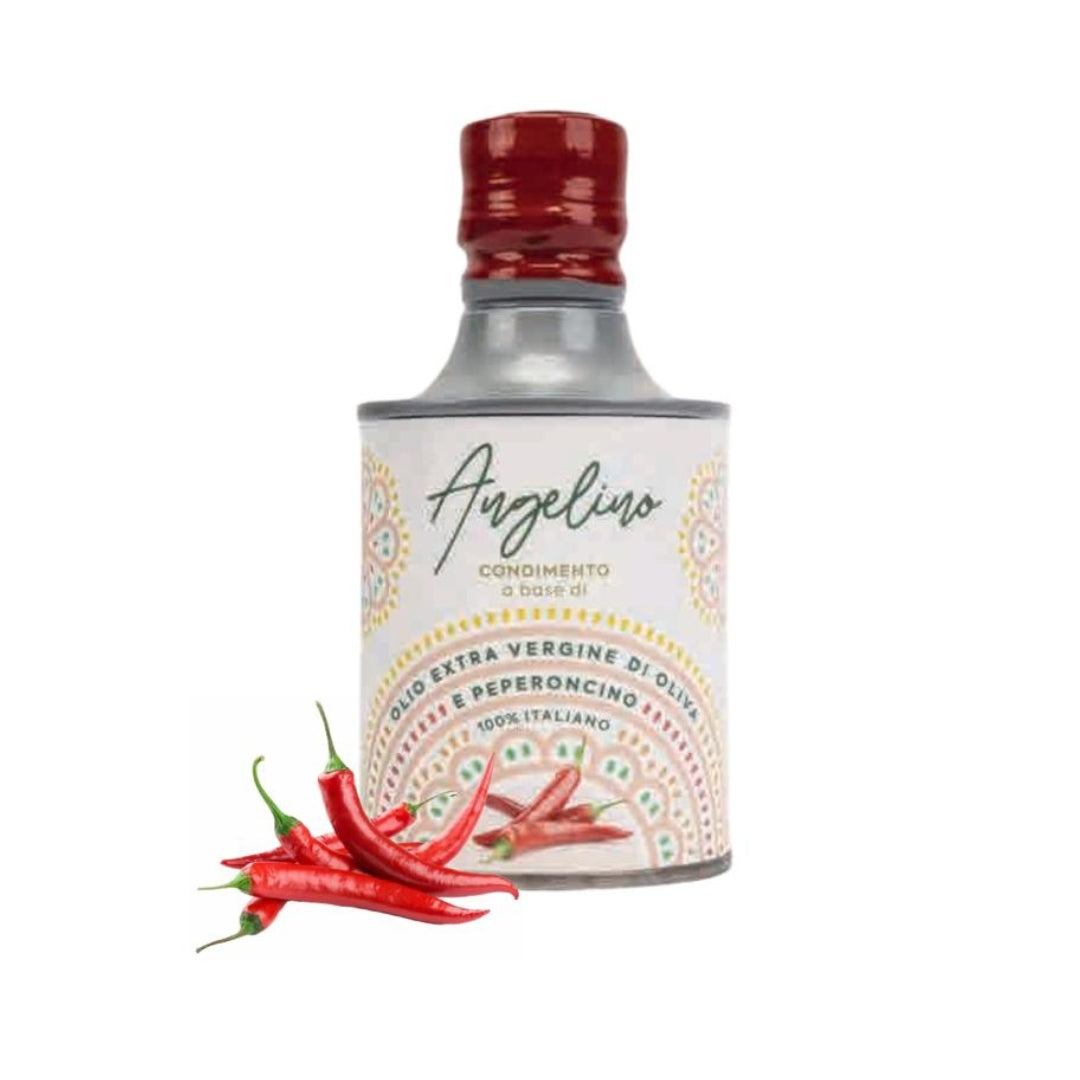 Extra Virgin Olive Oil Infused with Chili Pepper - Angelino 250ml - Puglia, Italy