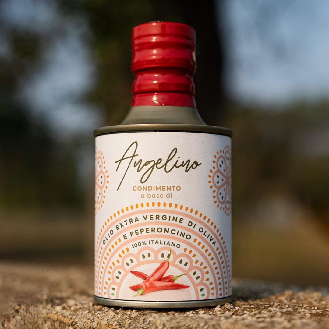 Extra Virgin Olive Oil Infused with Chili Pepper - Angelino 250ml - Puglia, Italy