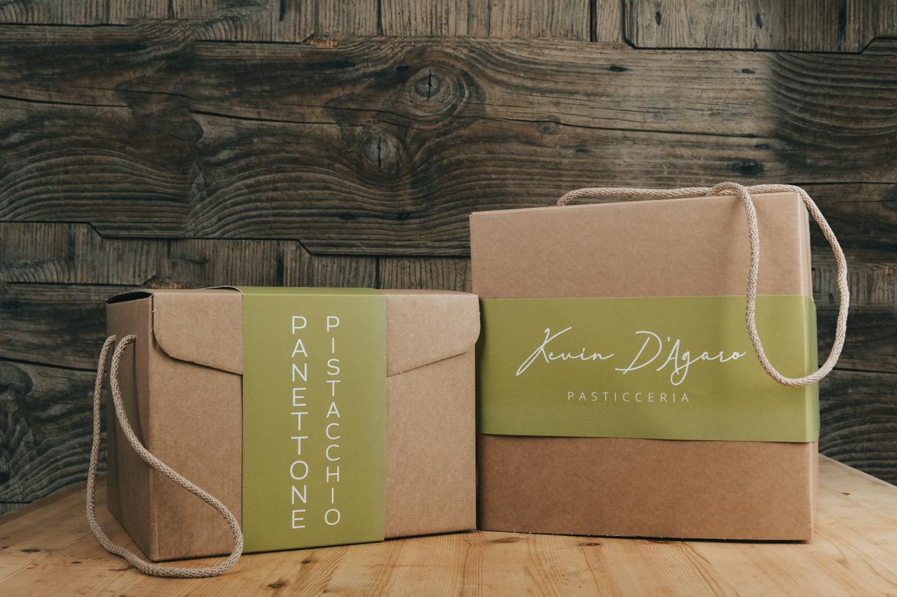 Pistachio Panettone with Handmade Pistachio Cream - Naturally Leavened Italian Christmas Cake - Made in Italy