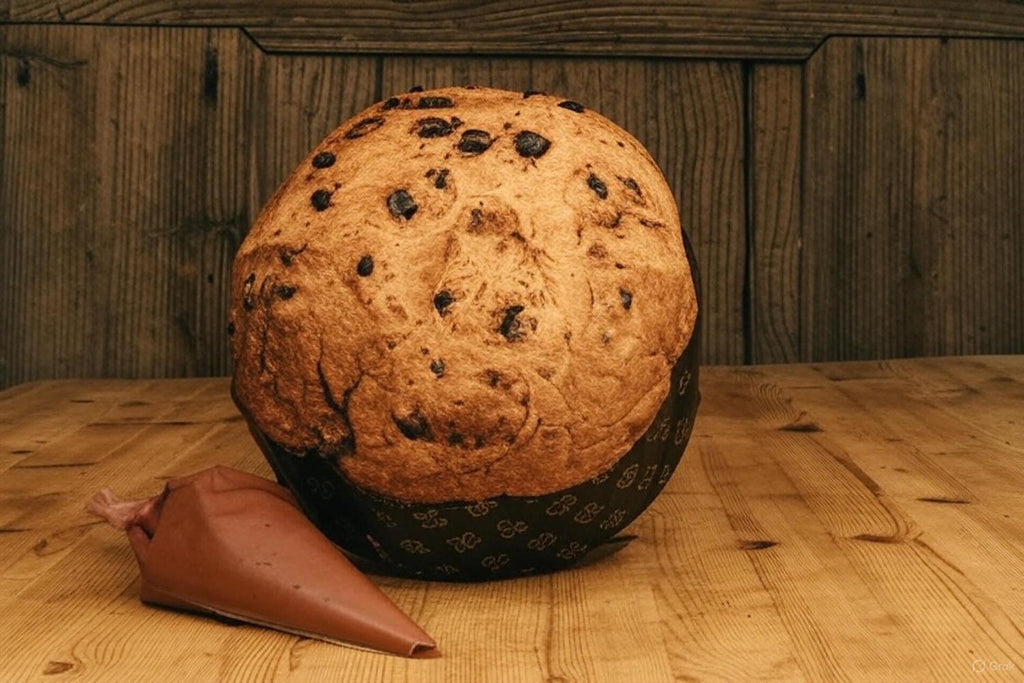 Nutella Panettone with Nutella Cream - Naturally Leavened Italian Christmas Cake - Made in Italy